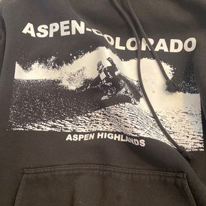 Never worn black graphic hoodie